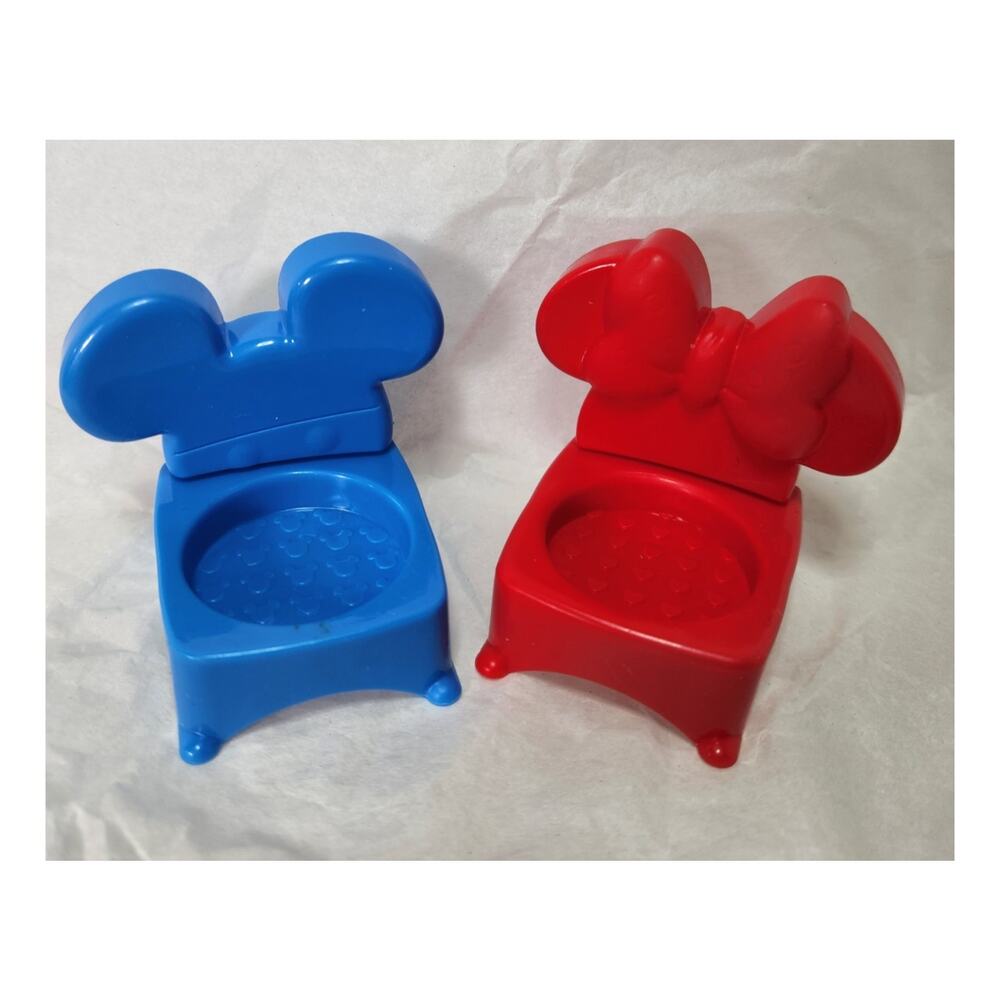Fisher Price Little People Disney Magical Day Chair Set Mickey Minnie Blue Red